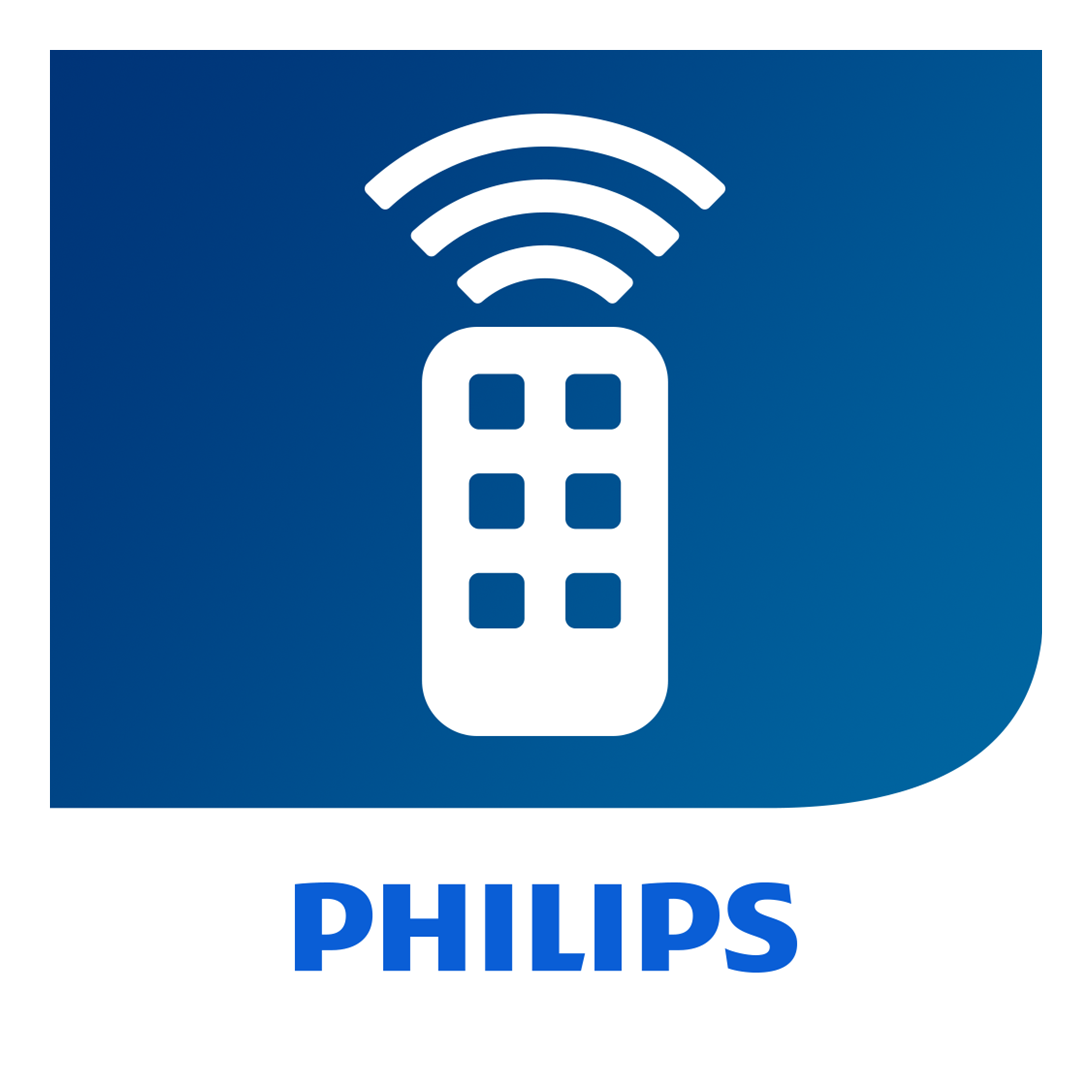 Logo Philips remote App, entwickelt von bitsfabrik GmbH